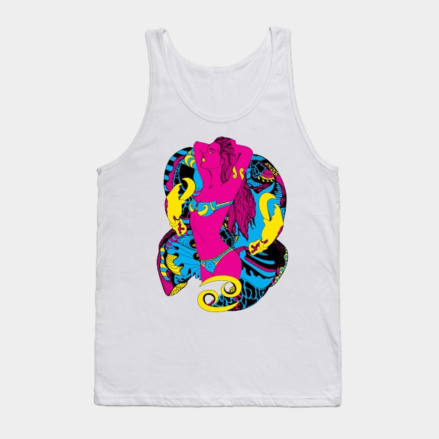 CMYK Cancer Beauty Tank Top by kenallouis